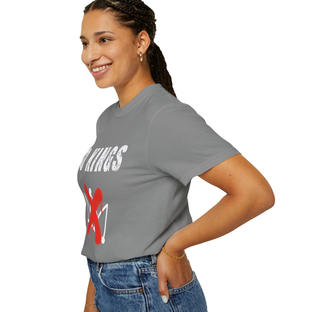 No Kings | Graffiti Text Unisex T-Shirt