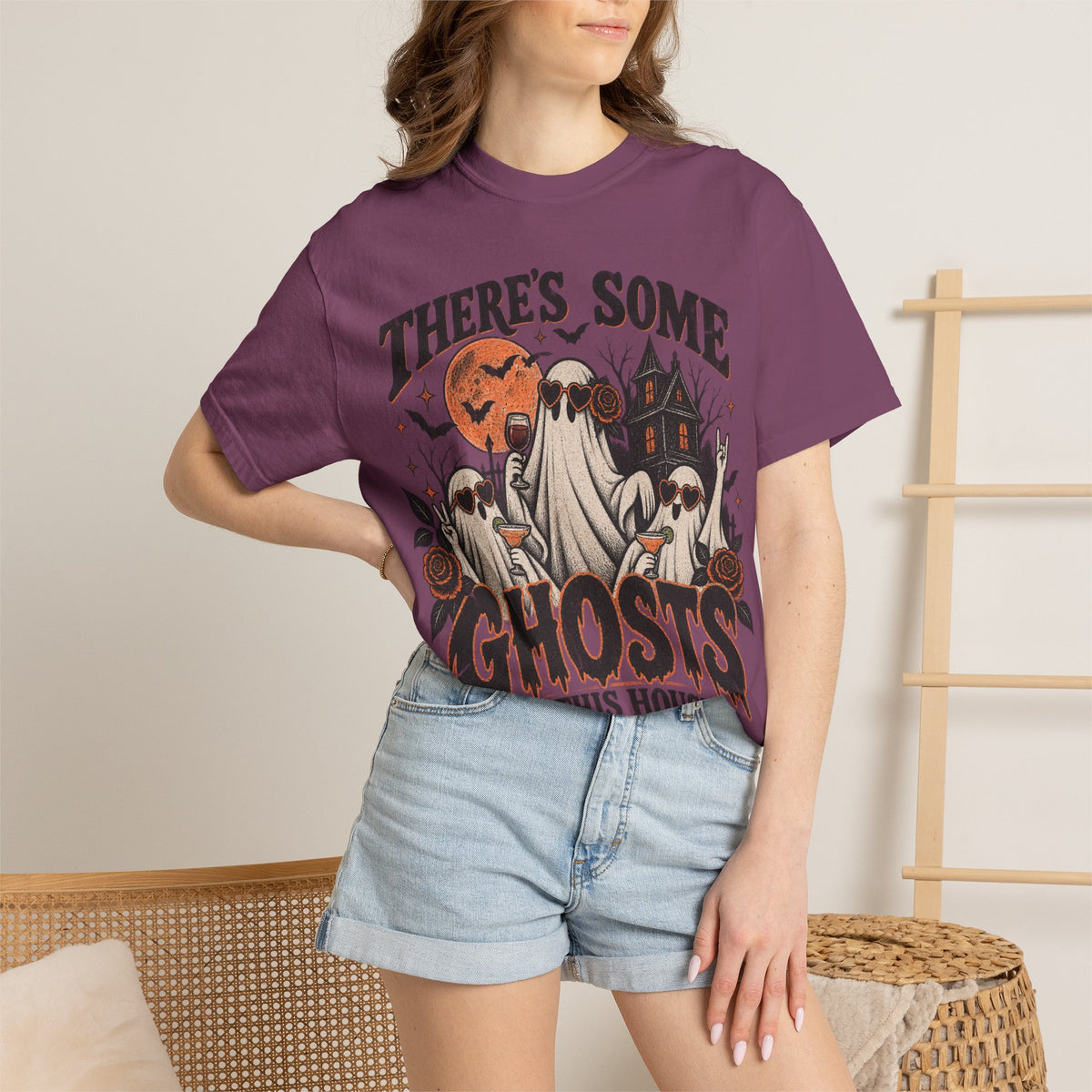 There’s some Ghosts in the House. Unisex Garment-Dyed T-shirt