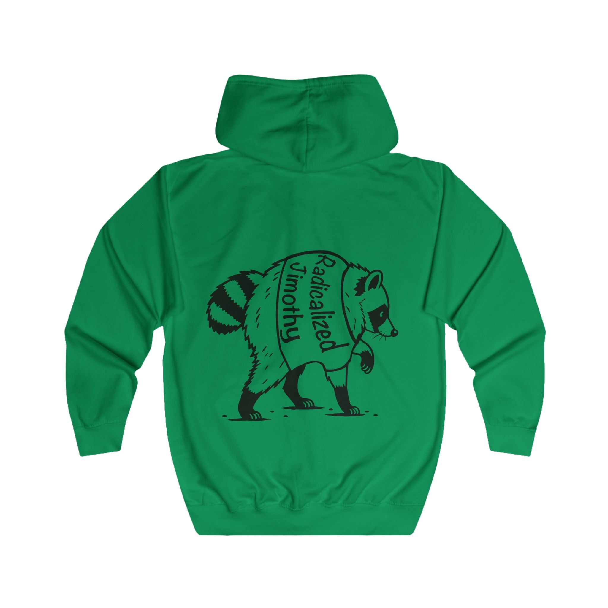 Radicalized Left Raccoon Hoodie | Political Graphic Zip Hoodie