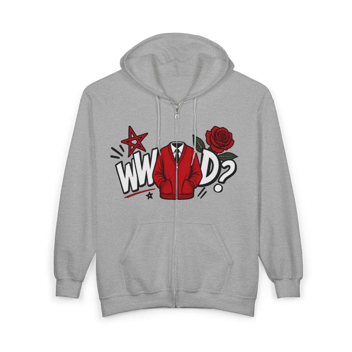 What would Mr Roger’s do? Unisex Heavy Blend™ Full Zip Hooded Sweatshirt