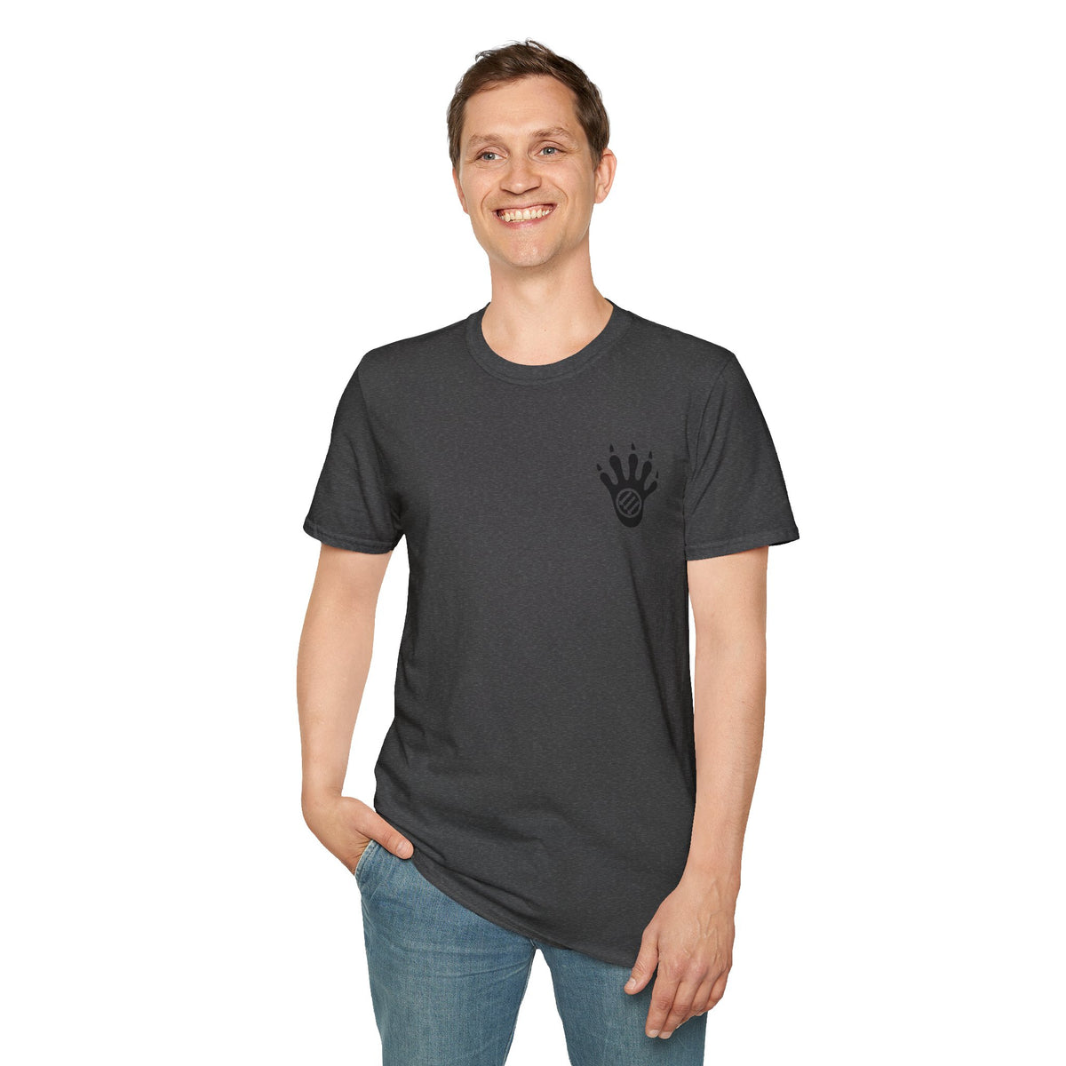 Jimothy the Racoon Off to Take Out the Trash. Wheres the White House? Unisex Softstyle T-Shirt