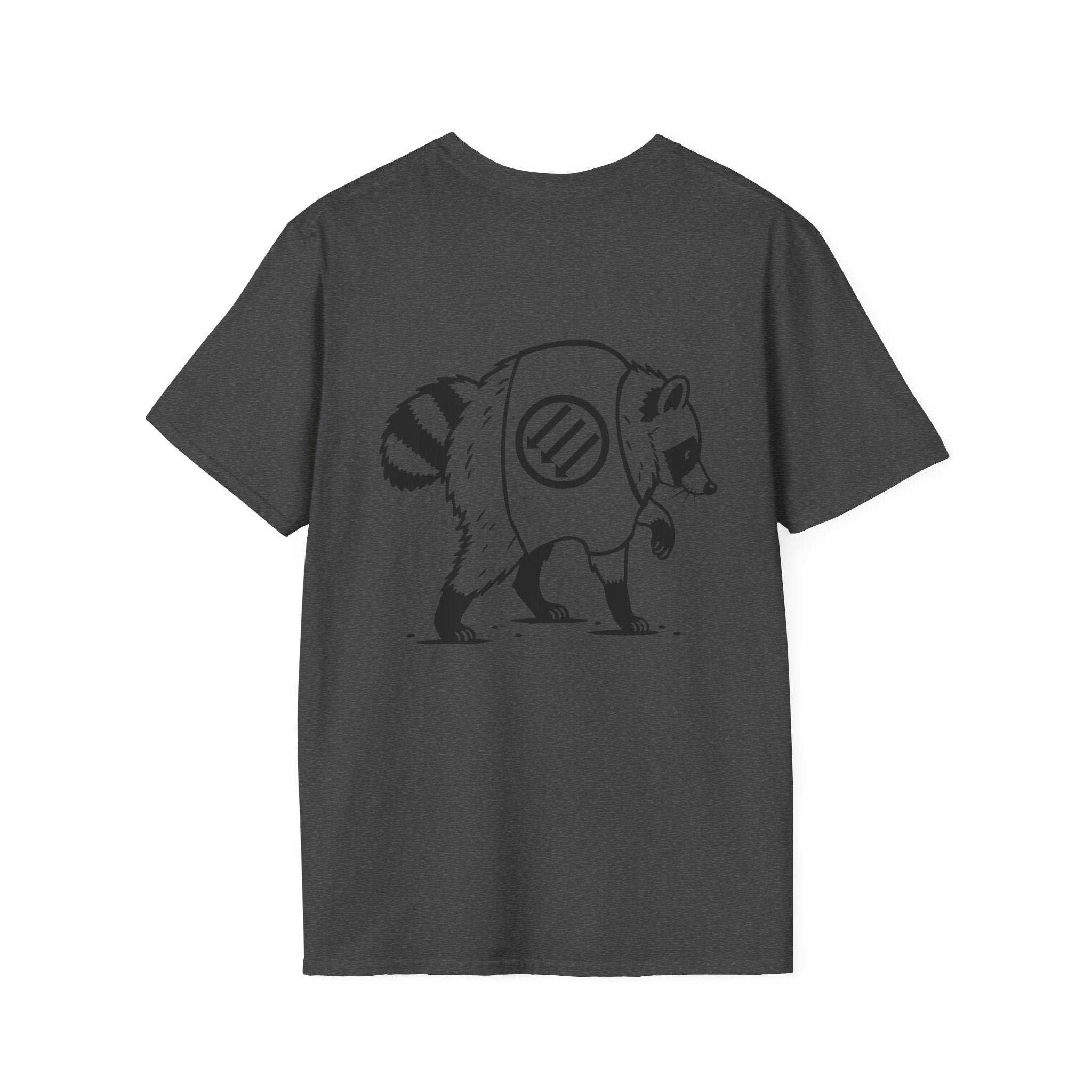 Jimothy the Racoon Off to Take Out the Trash. Wheres the White House? Unisex Softstyle T-Shirt