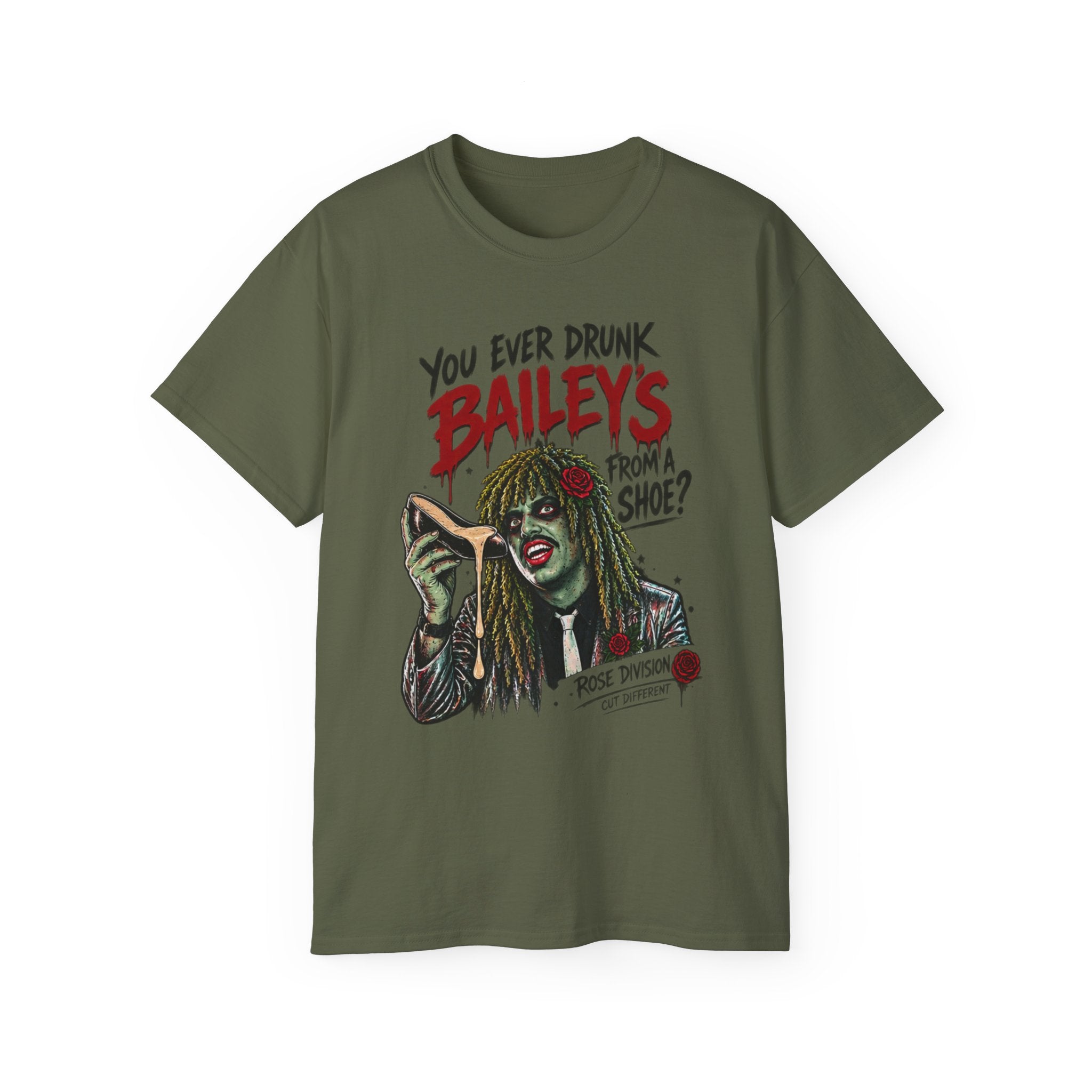You ever drunk Baileys from a Shoe? Im Old Greg! Unisex Ultra Cotton Tee