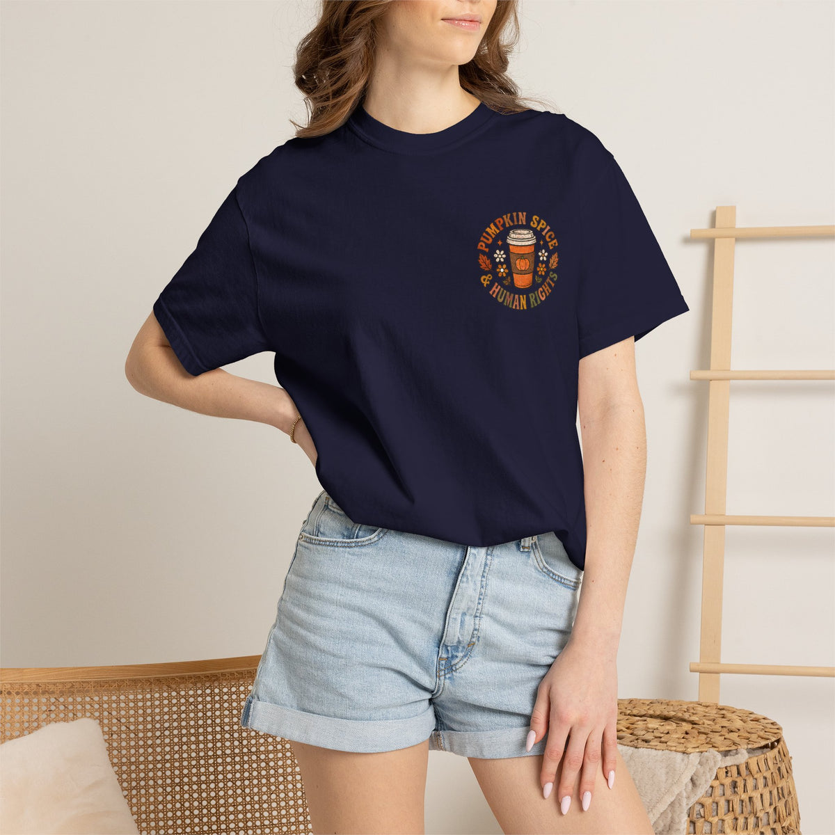 Pumpkin Spice Era Unisex Garment-Dyed T-shirt