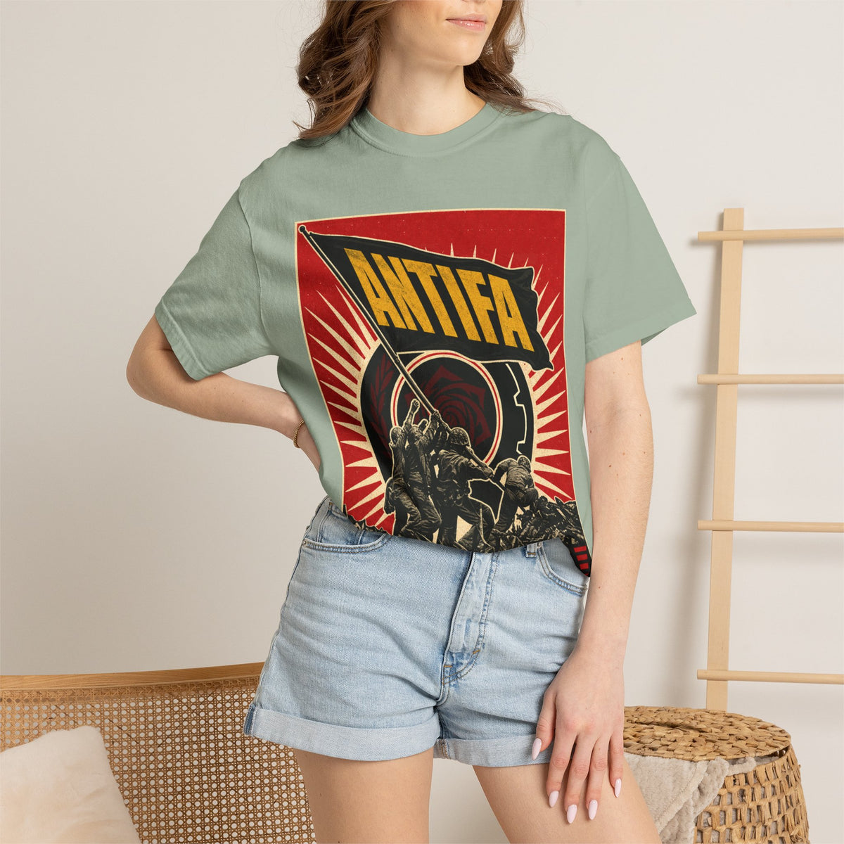 Antifa Protest T-Shirt | "Resist. Unite. Liberate." Graphic Tee Unisex T-Shirt