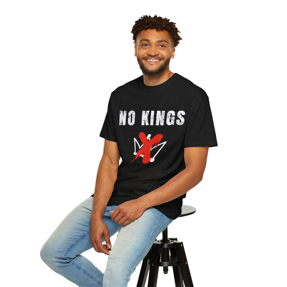 No Kings | Graffiti Text Unisex T-Shirt