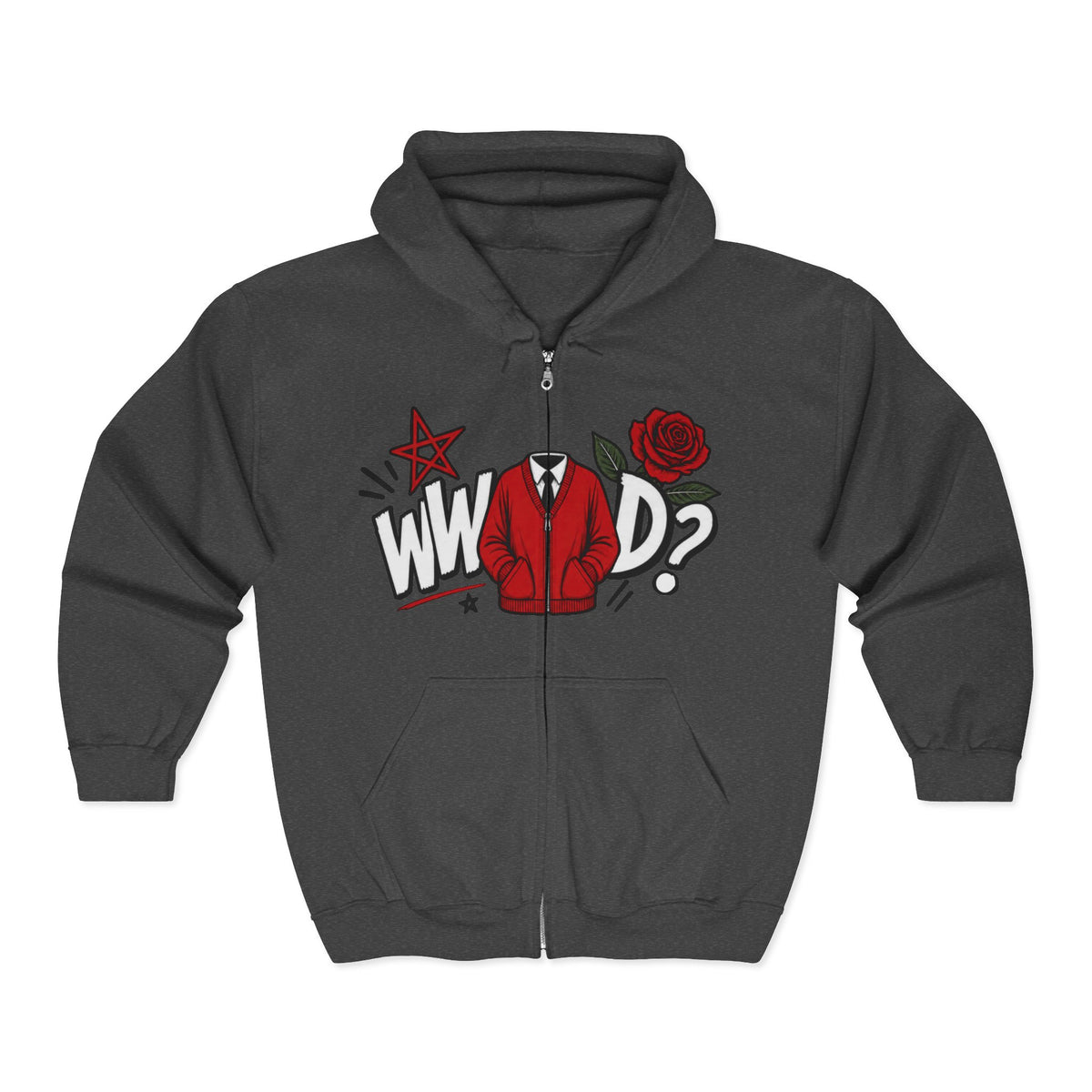 What would Mr Roger’s do? Unisex Heavy Blend™ Full Zip Hooded Sweatshirt