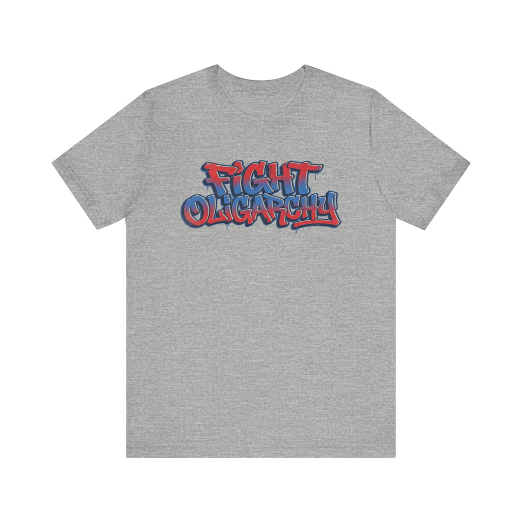 Fight Oligarchy! Bernie and Abdul Unisex Jersey Short Sleeve Tee