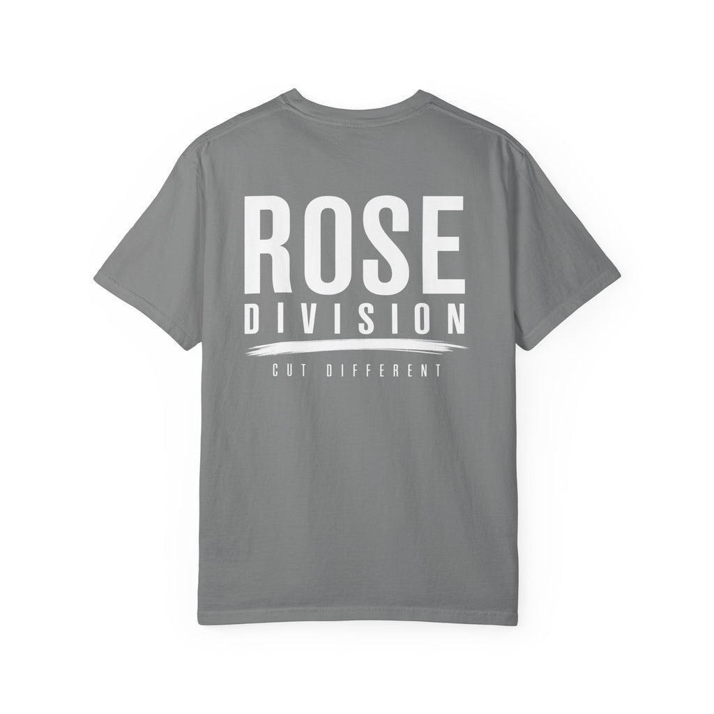 Rose Division small chest logo T-Shirt | rose graphic tee