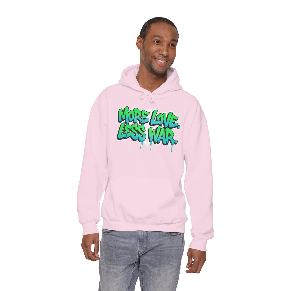 More Love | Less War Hoodie | Graffiti Peace Unisex Hoodie