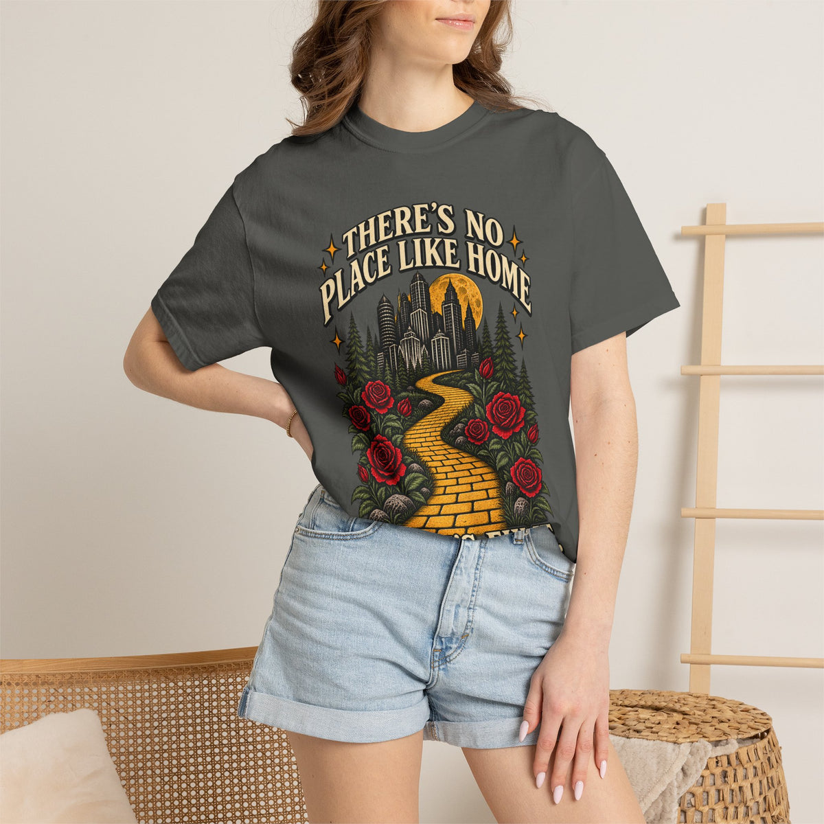 There's No Place Like Home So Let's Fix It. Retro Yellow Brick Road Tee