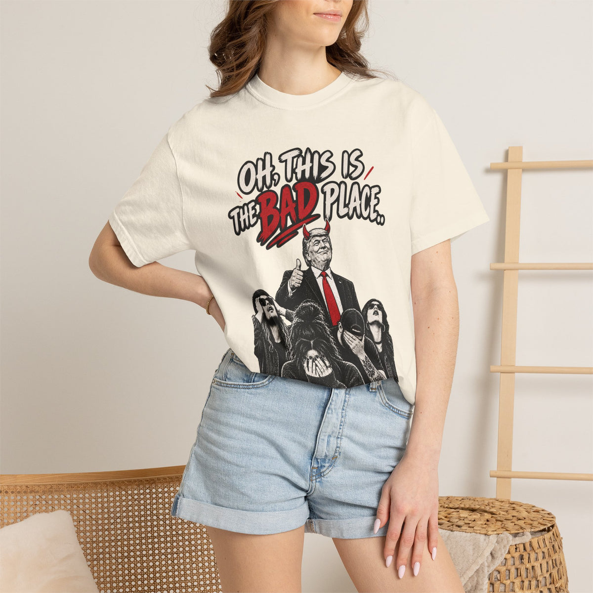 Oh, This is the Bad Place! Unisex Garment-Dyed T-shirt