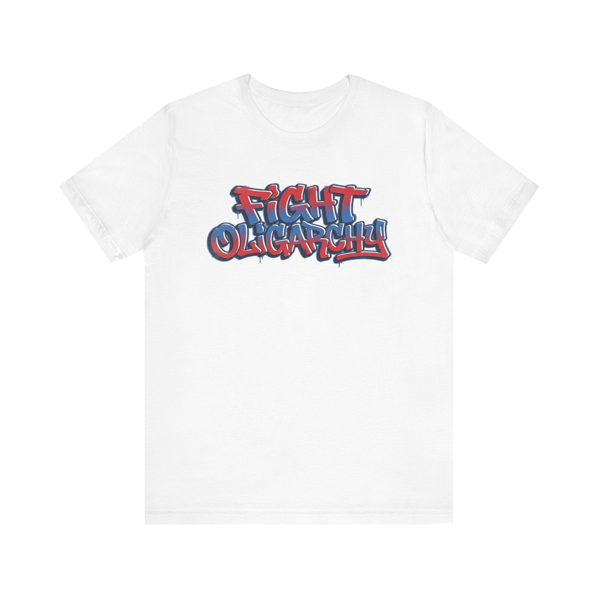 Fight Oligarchy! Bernie and Abdul Unisex Jersey Short Sleeve Tee