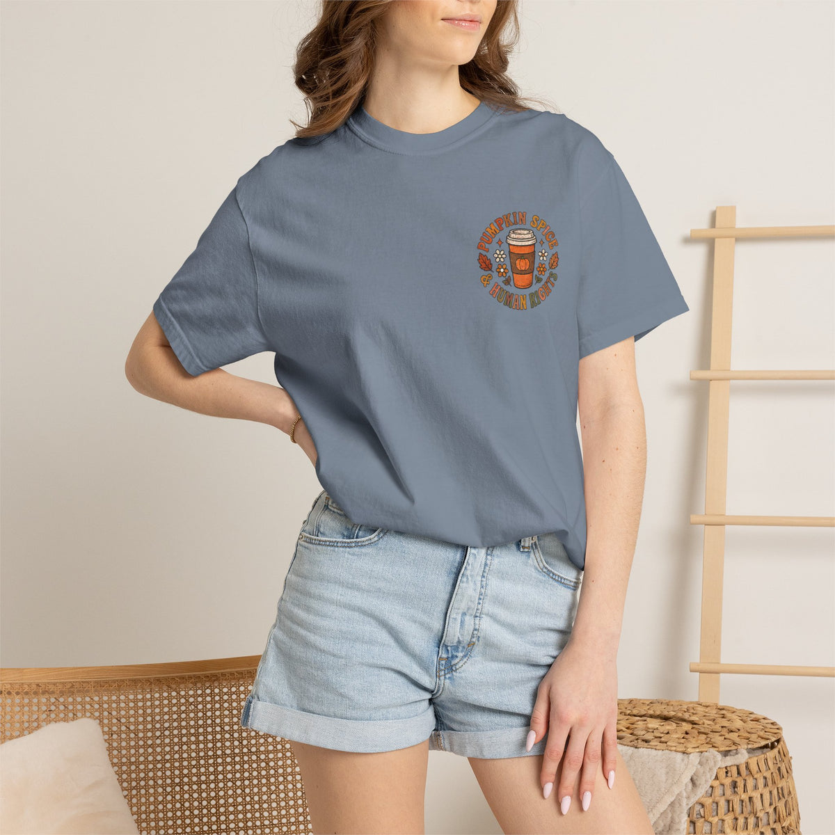 Pumpkin Spice Era Unisex Garment-Dyed T-shirt