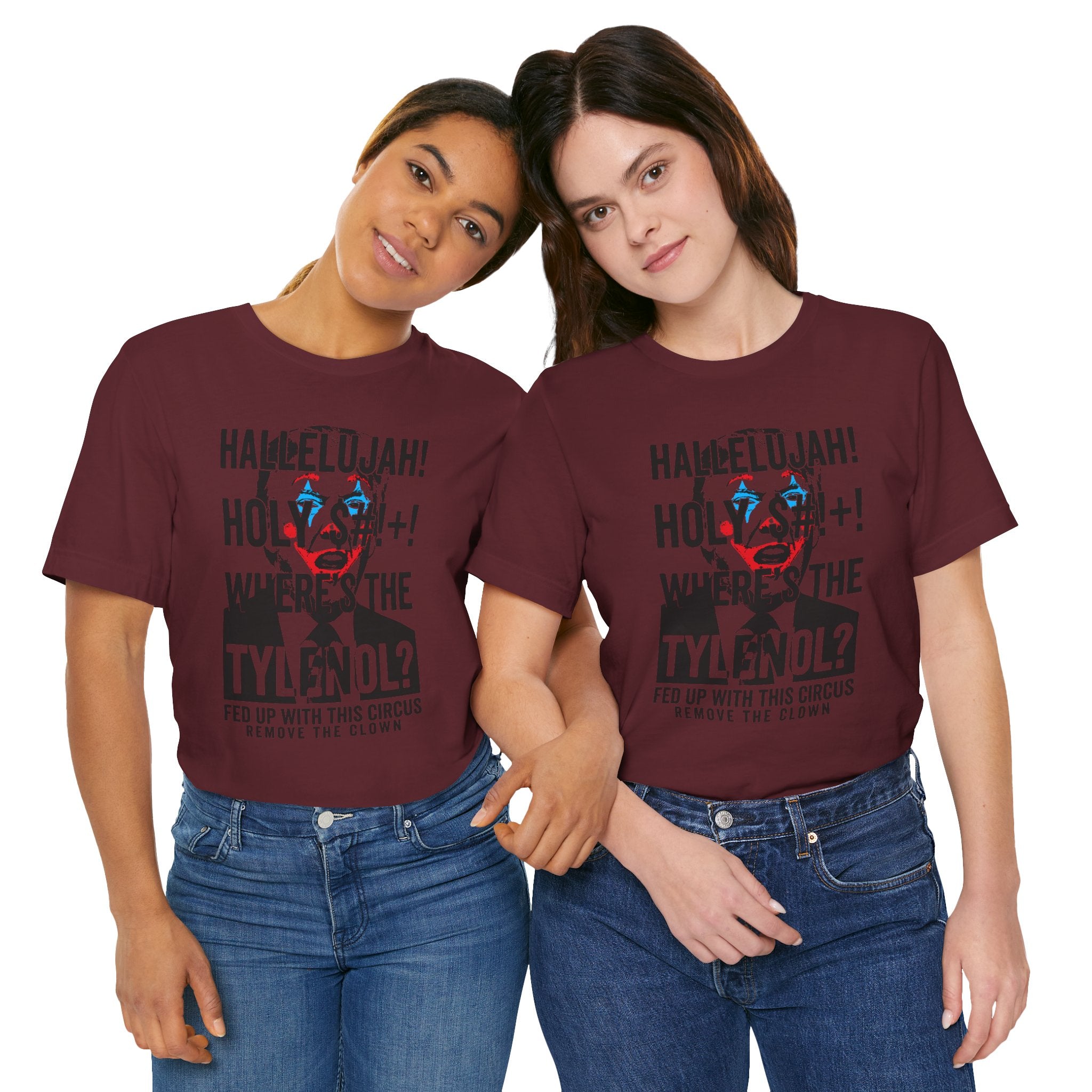 Fed Up With the Circus | Trump Clown Unisex Jersey Short Sleeve Tee