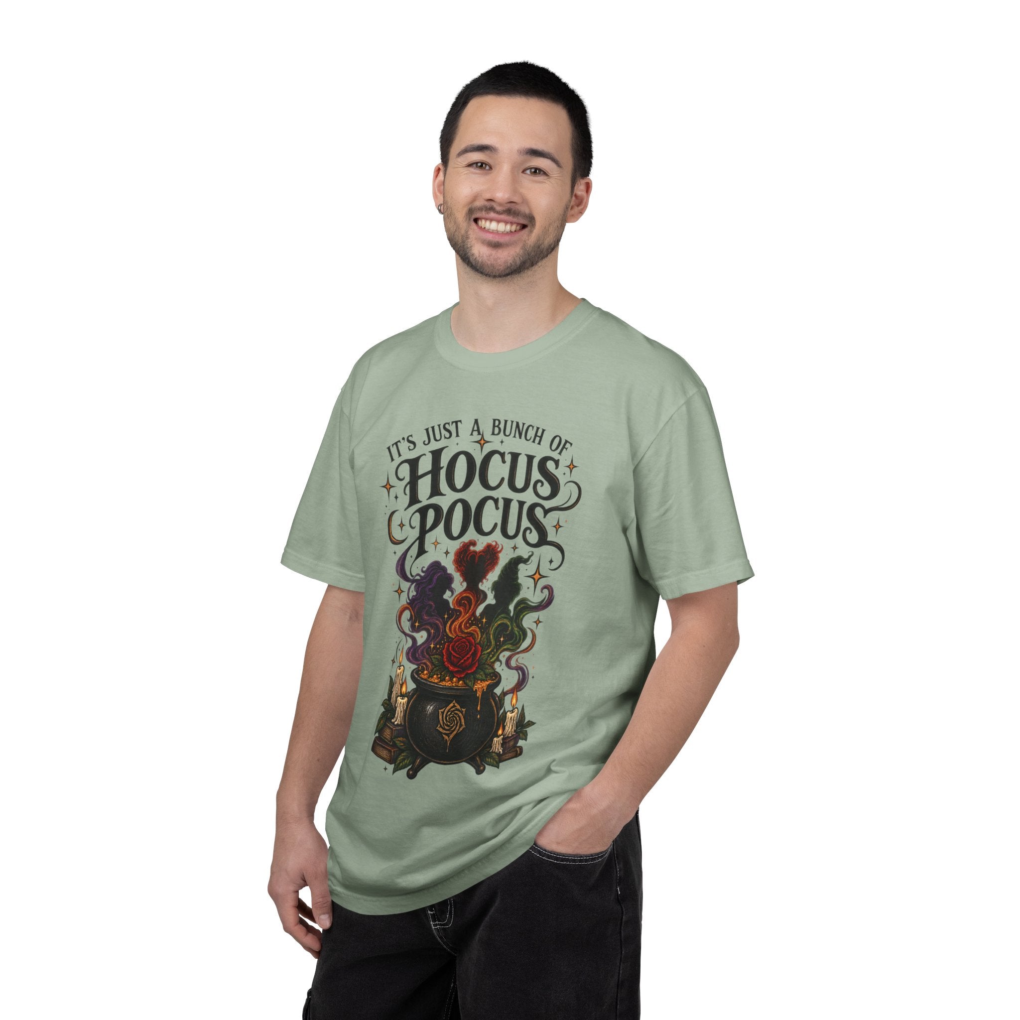 Its Just a Bunch of Hocus Pocus T-shirt | Witch Cauldron Halloween Shirt