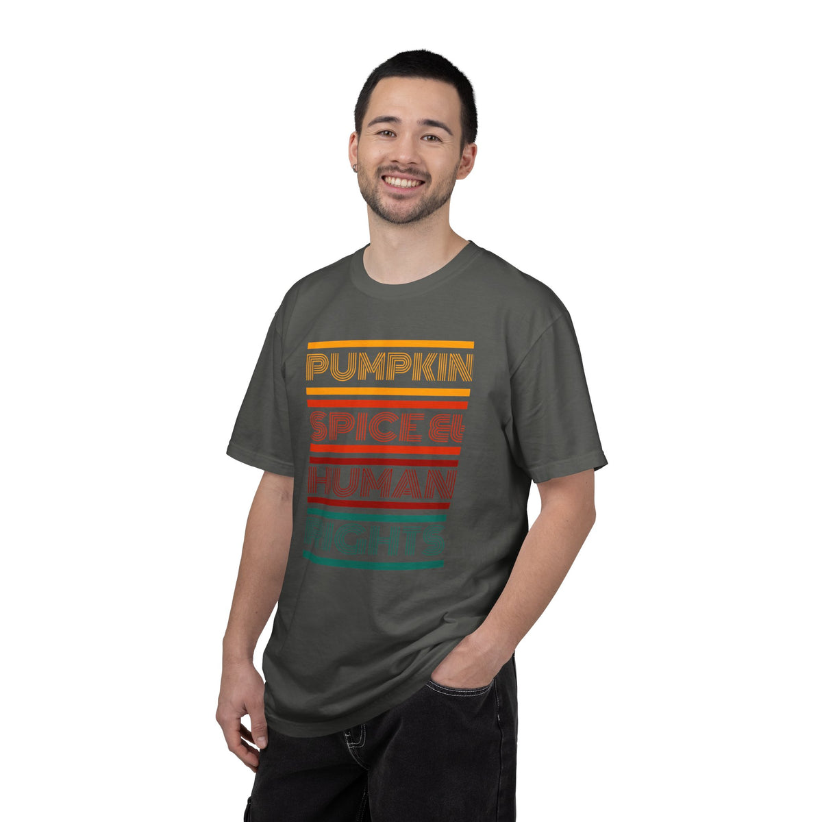 Pumpkin spice and human rights Unisex Garment-Dyed T-shirt