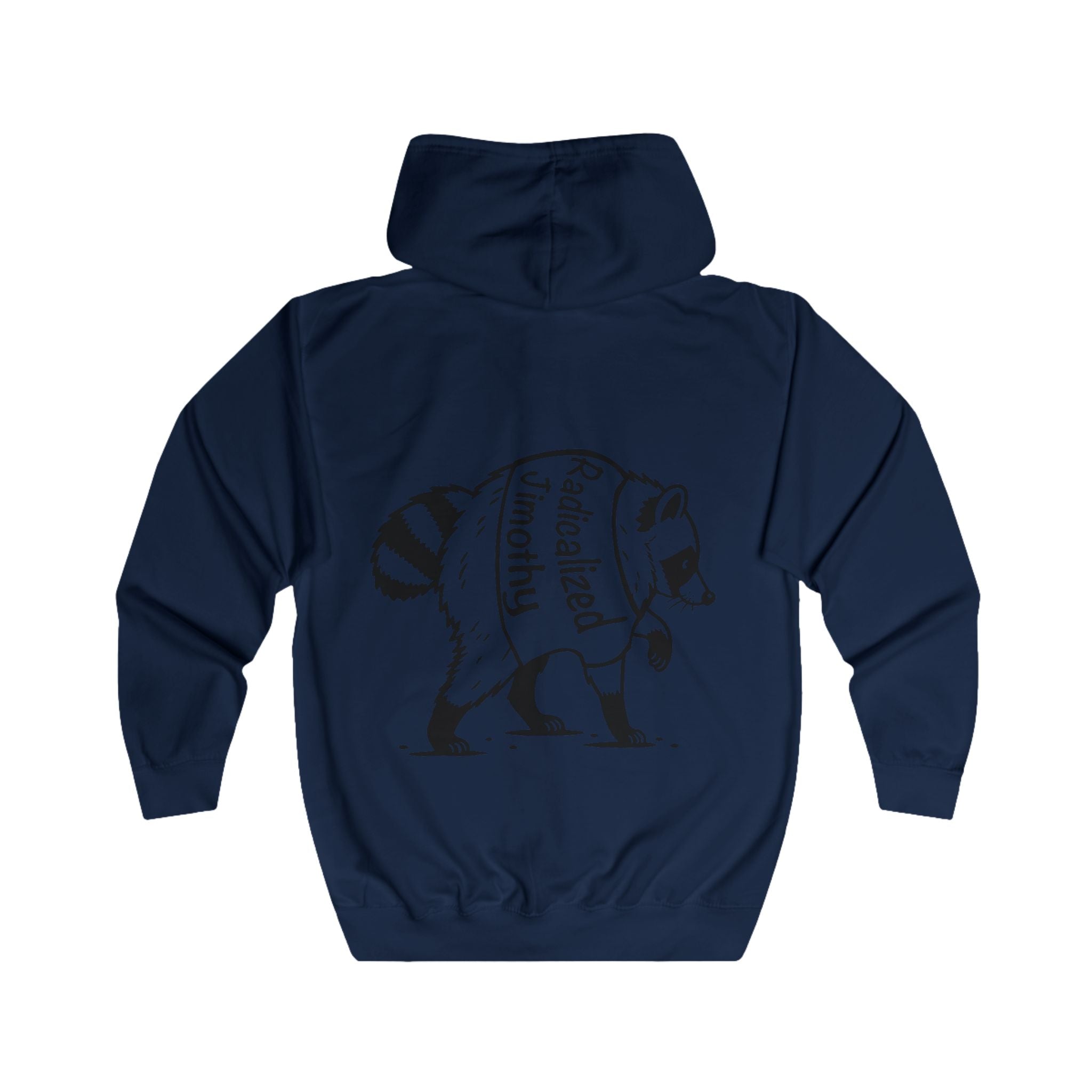 Radicalized Left Raccoon Hoodie | Political Graphic Zip Hoodie