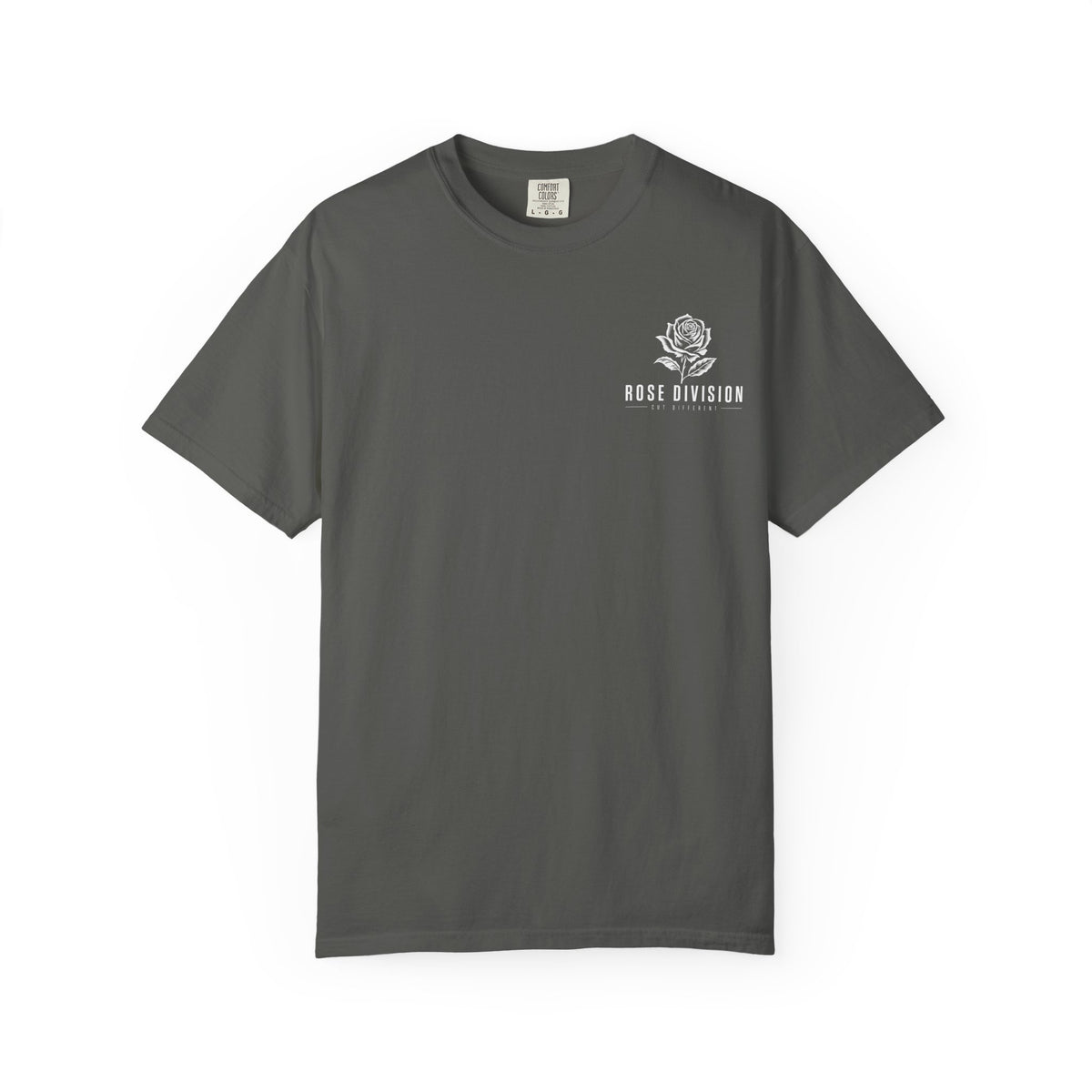 Rose Division small chest logo T-Shirt | rose graphic tee