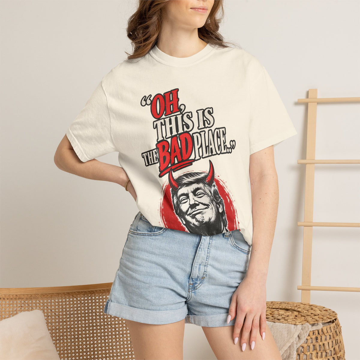 Oh, this is the Bad Place! Unisex Garment-Dyed T-shirt