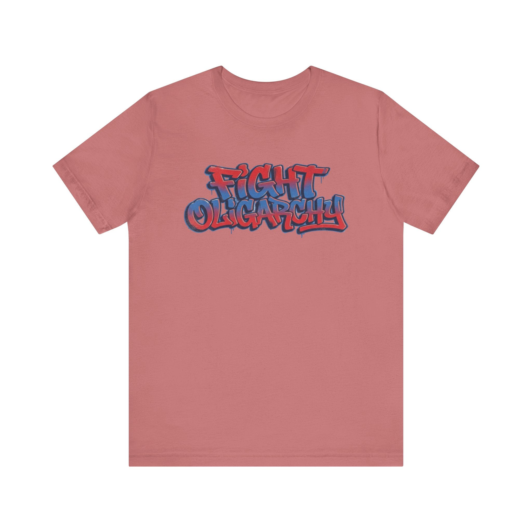 Fight Oligarchy! Bernie and Abdul Unisex Jersey Short Sleeve Tee