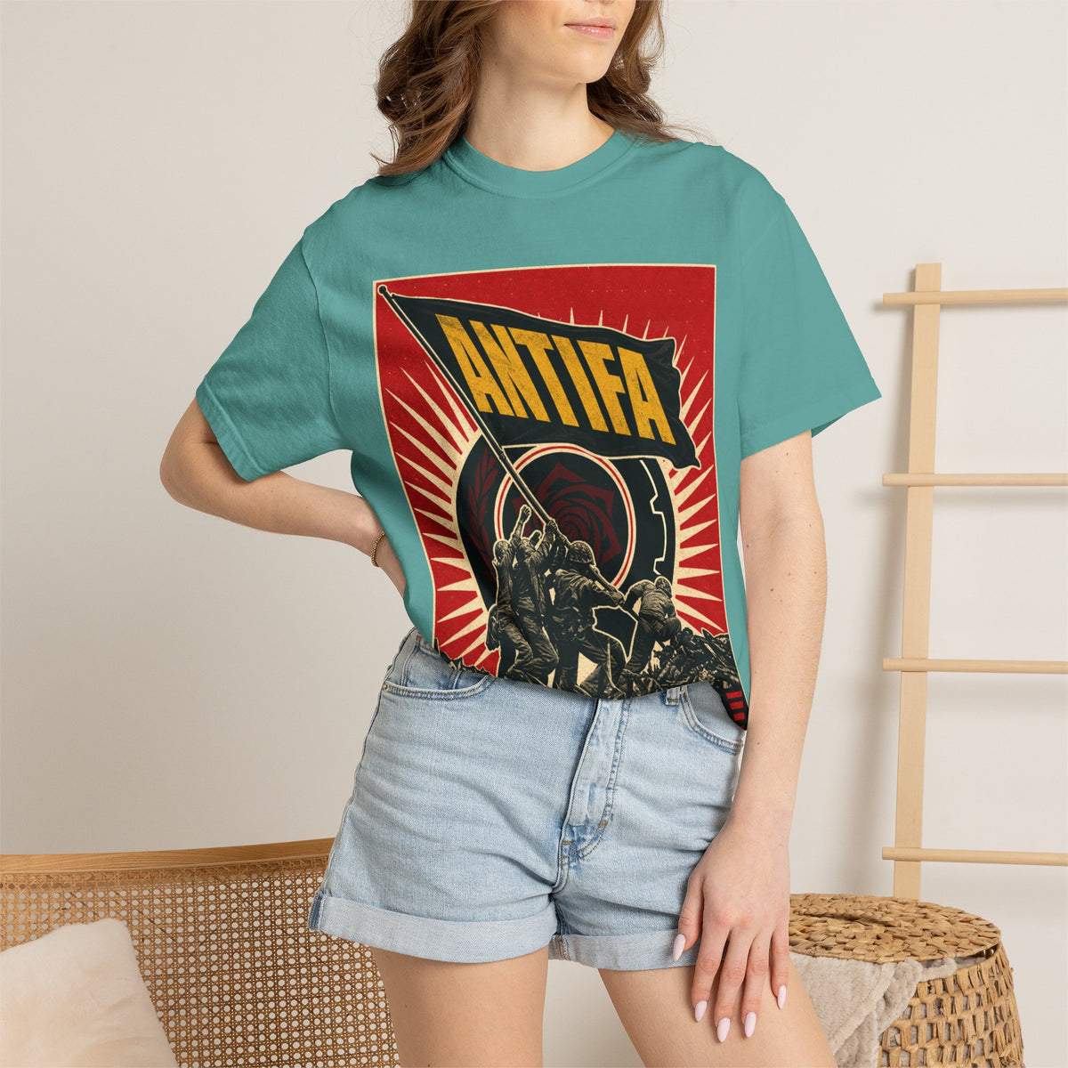 Antifa Protest T-Shirt | "Resist. Unite. Liberate." Graphic Tee Unisex T-Shirt
