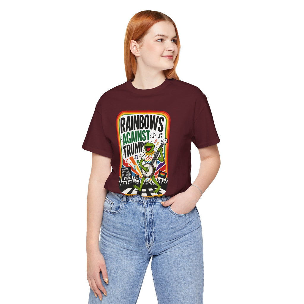 Rainbows Against Trump | Unisex Jersey Short Sleeve Tee