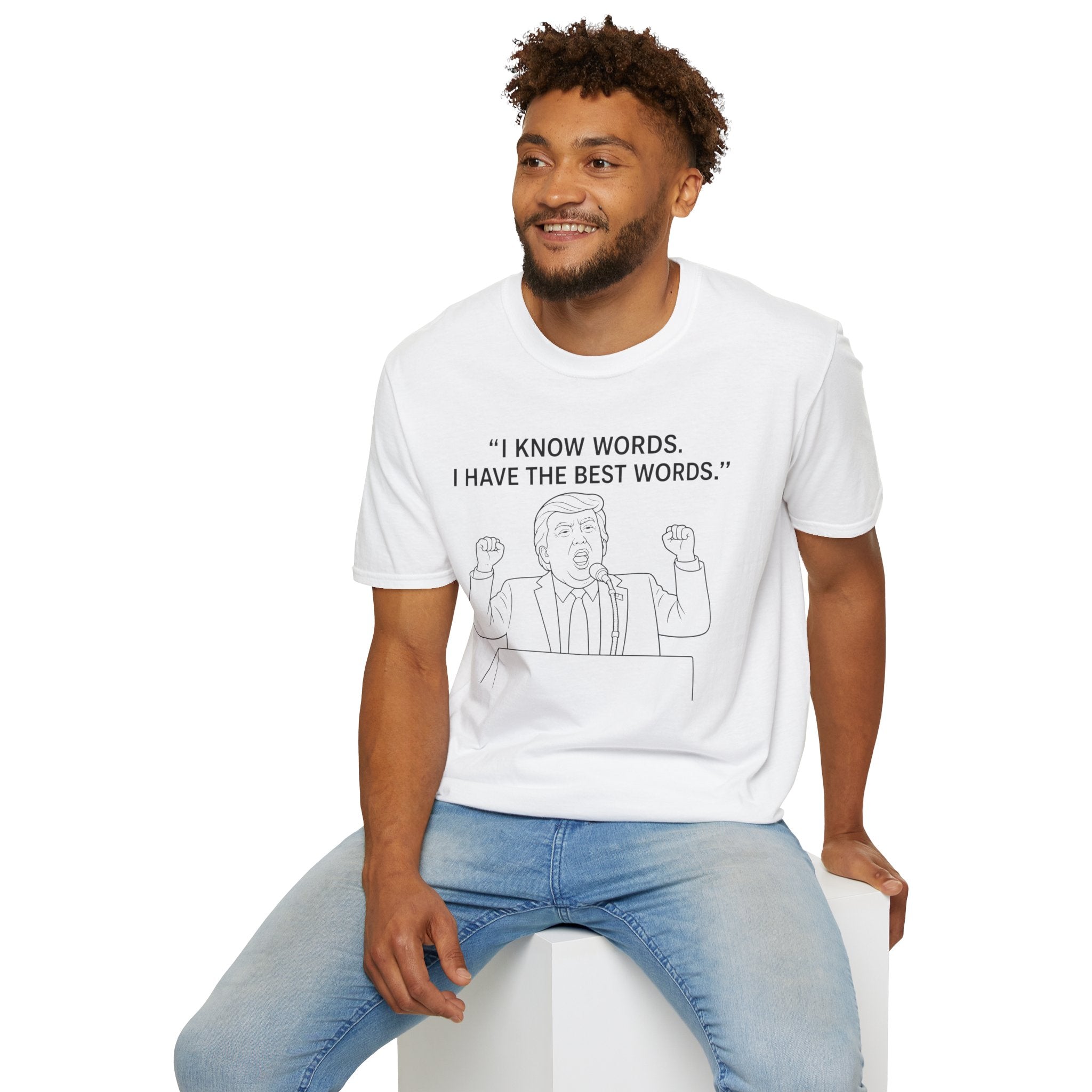 Trump- "I Know Words, I Have The Best Words" Trump illustration T-Shirt